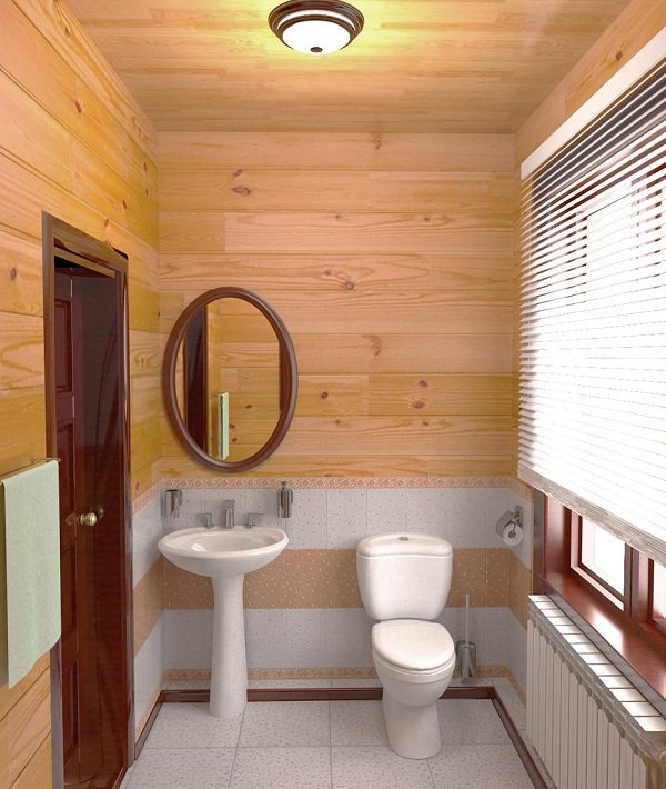 Деревянный туалет-душ Туалето-Кубик